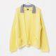 [Harriss  Keiko Okamoto] Kid mohair blend crew neck cardigan_Lemon Yellow(12)