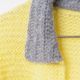 [Harriss  Keiko Okamoto] Kid mohair blend crew neck cardigan_Lemon Yellow(12)