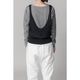 [RaPPELER] Asymmetrical Striped Cut and Sewn_Black(80)