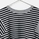 [RaPPELER] Asymmetrical Striped Cut and Sewn_Black(80)