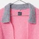 [Harriss  Keiko Okamoto] Kid mohair blend crew neck cardigan_Rose Pink(22)