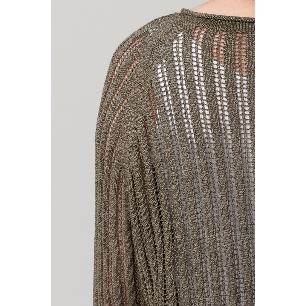 [RaPPELER] Paper cotton roll neck pullover_khaki(32)