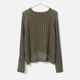 [RaPPELER] Paper cotton roll neck pullover_khaki(32)