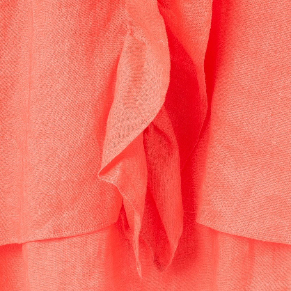[Harriss] Linen Frilled Blouse