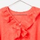 [Harriss] Linen Frilled Blouse