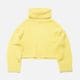 [Harriss �� Keiko Okamoto] Kid mohair blend wide turtleneck pullover_Lemon Yellow(12)