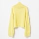 [Harriss �� Keiko Okamoto] Kid mohair blend wide turtleneck pullover_Lemon Yellow(12)