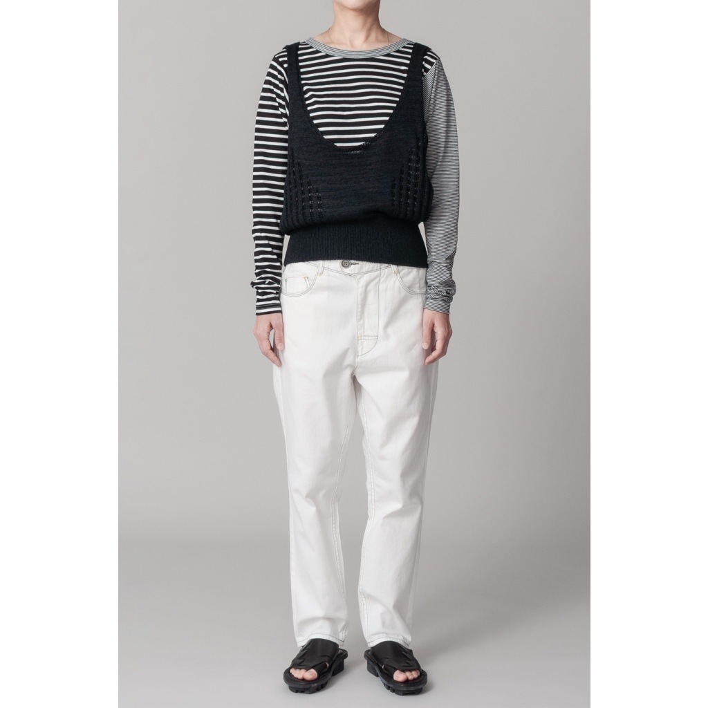 [RaPPELER] Paper Cotton Vest_Black(80)