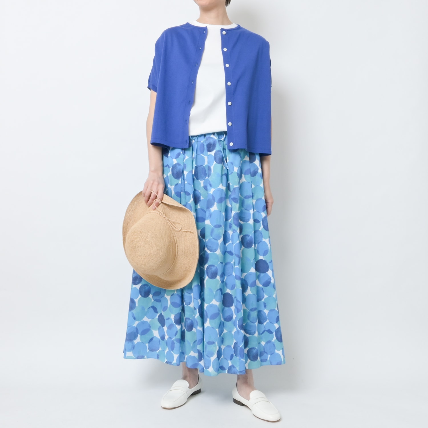 [Harriss] Tucked Gather Skirt