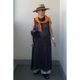 [HarrissKeiko Okamoto] Opal print long dress_Black(80)