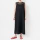 [HarrissKeiko Okamoto] Opal print long dress_Black(80)