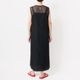 [HarrissKeiko Okamoto] Opal print long dress_Black(80)