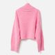 [Harriss  Keiko Okamoto] Kid mohair blend wide turtleneck pullover_Rose Pink(22)