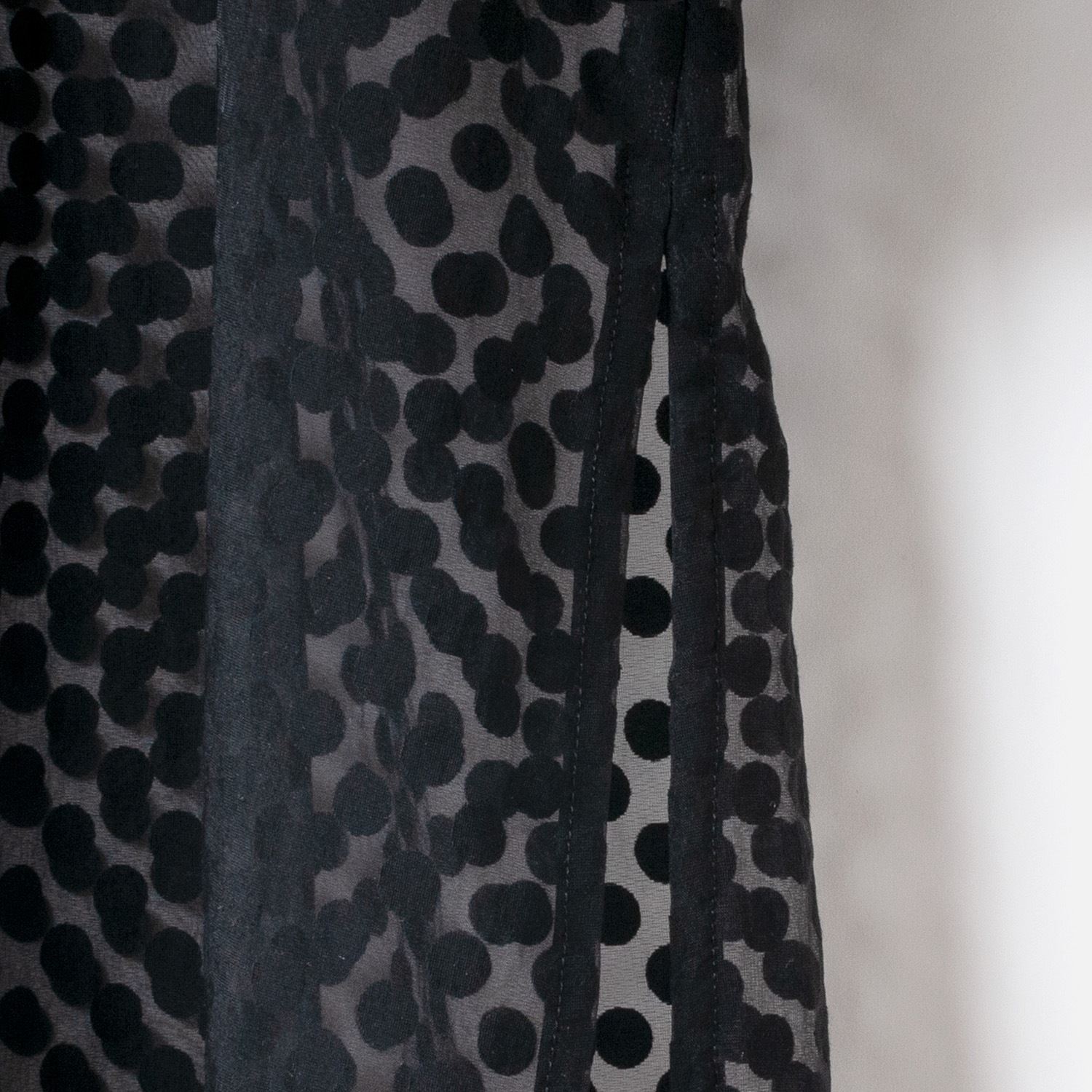 [HarrissKeiko Okamoto] Opal print long shirt dress_Black(80)