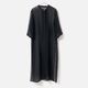 [HarrissKeiko Okamoto] Opal print long shirt dress_Black(80)
