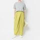 [Harriss] Wrap-style semi-wide pants