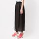 [Harriss �� Keiko Okamoto] Long skirt with opal print_Black(80)