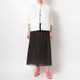 [Harriss �� Keiko Okamoto] Long skirt with opal print_Black(80)