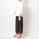 [Harriss �� Keiko Okamoto] Long skirt with opal print_Black(80)