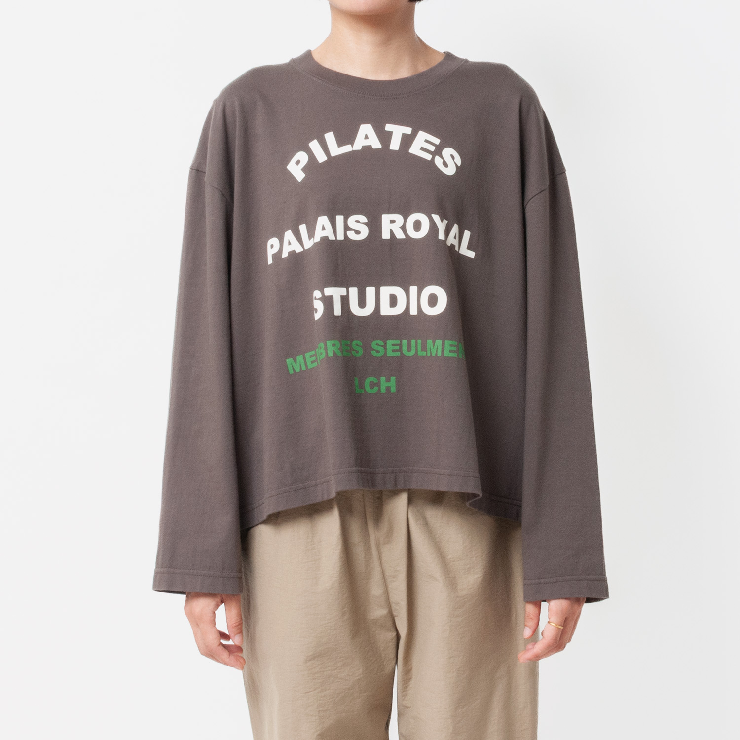 [le ciel de HARRISS] Long-sleeved T-shirt_PILATES