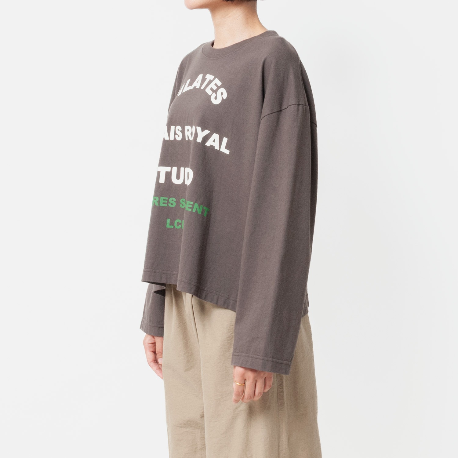 [le ciel de HARRISS] Long-sleeved T-shirt_PILATES