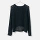 [RaPPELER] Paper cotton roll neck pullover_Black(80)