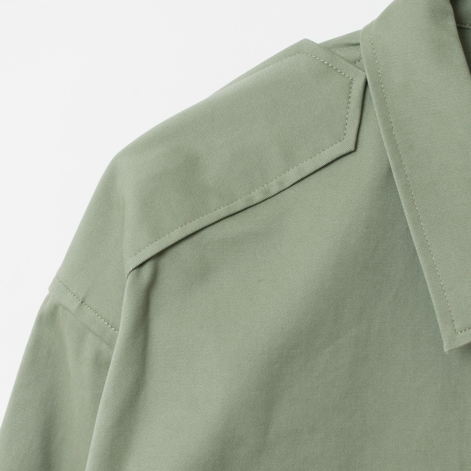 [le ciel de HARRISS] Cropped military shirt_khaki(32)