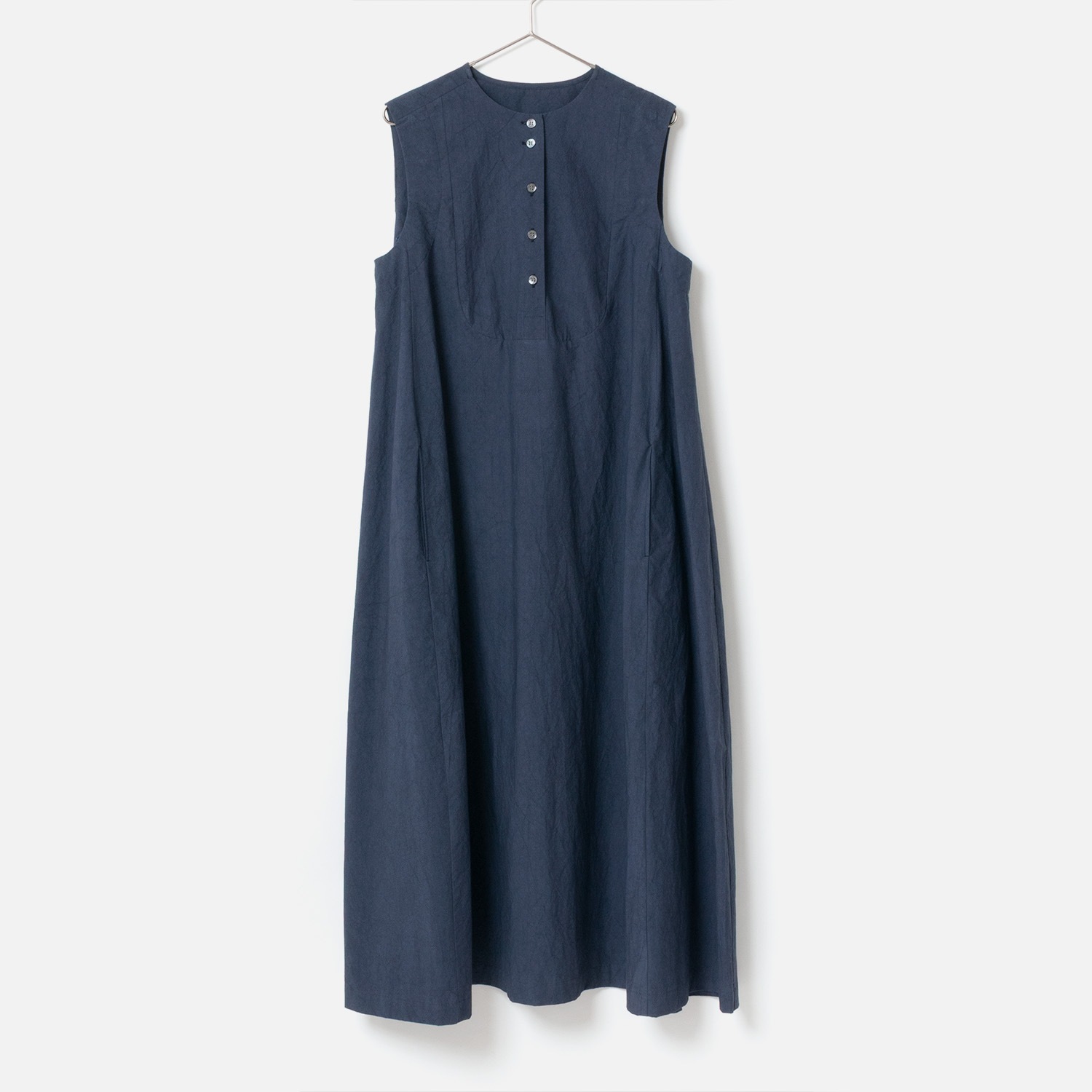 [RaPPELER] Sulfur-dyed 2-way dress_Navy blue(50)