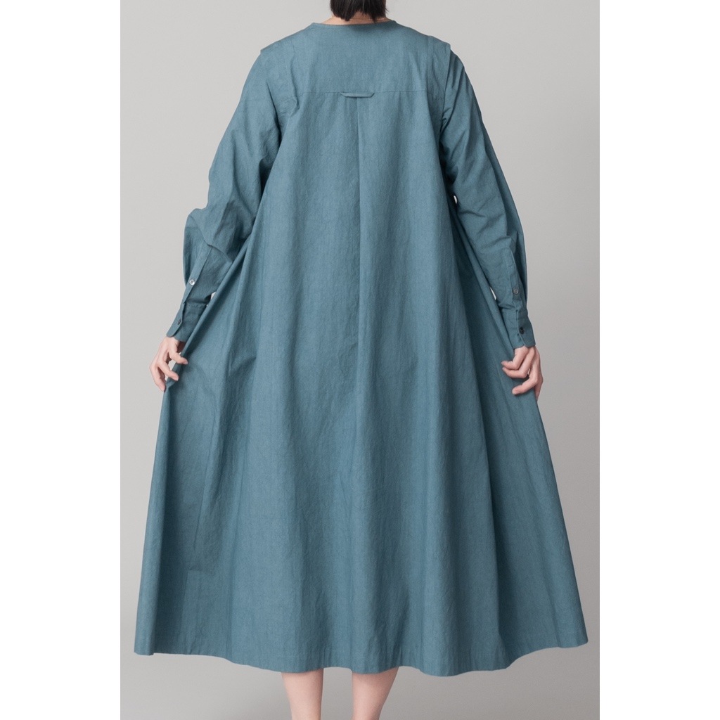 [RaPPELER] Sulfur-dyed 2-way dress_Dark green(30)
