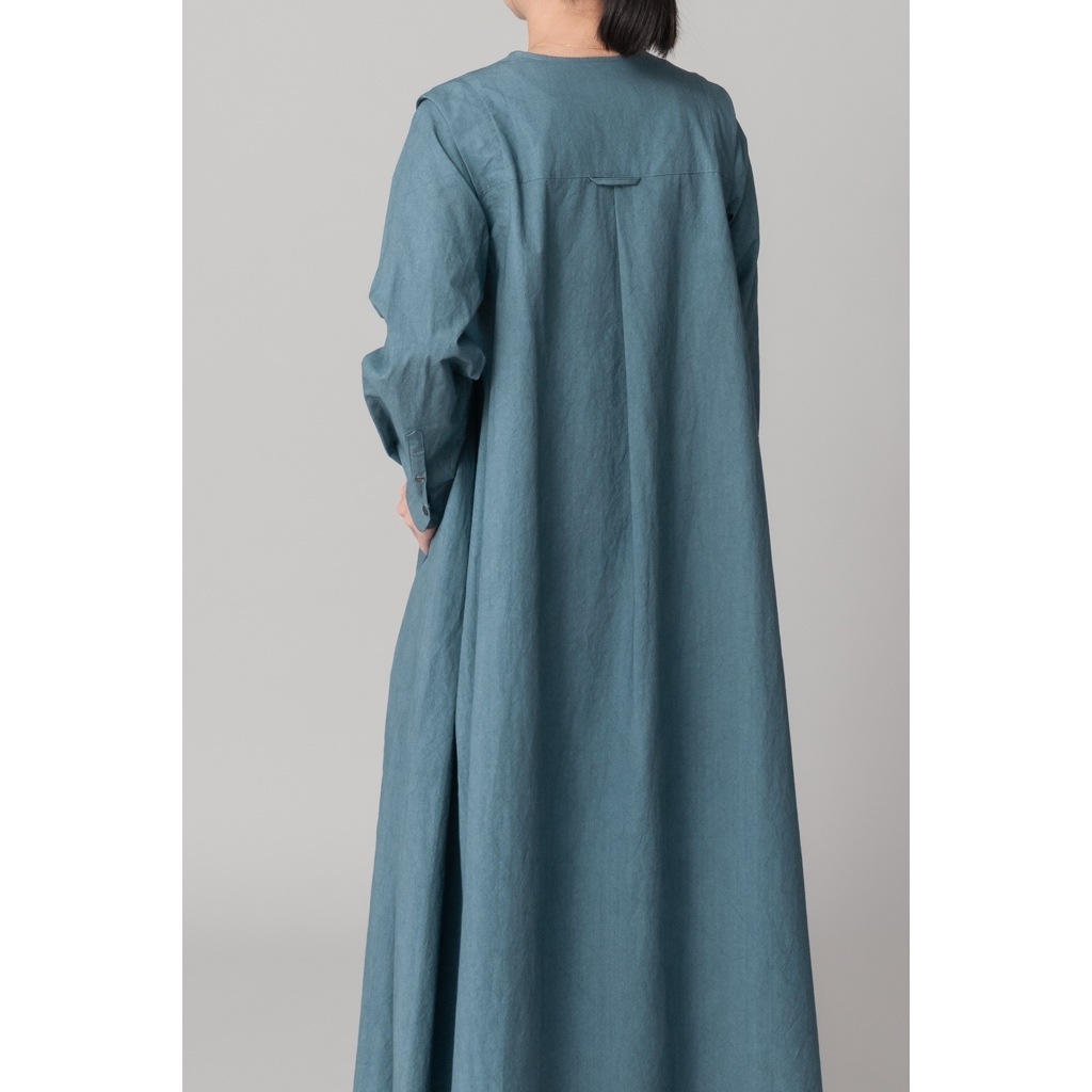 [RaPPELER] Sulfur-dyed 2-way dress_Dark green(30)