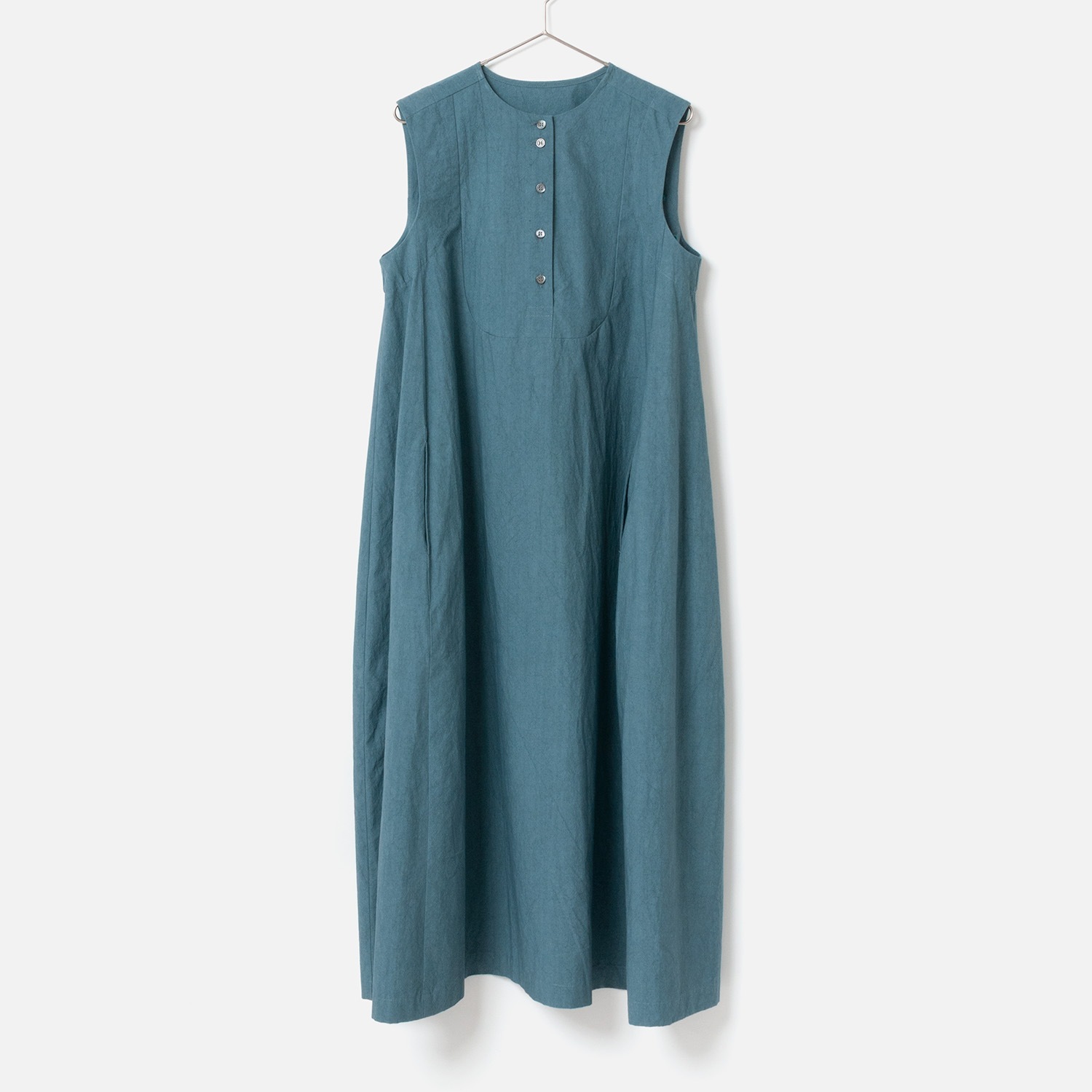 [RaPPELER] Sulfur-dyed 2-way dress_Dark green(30)