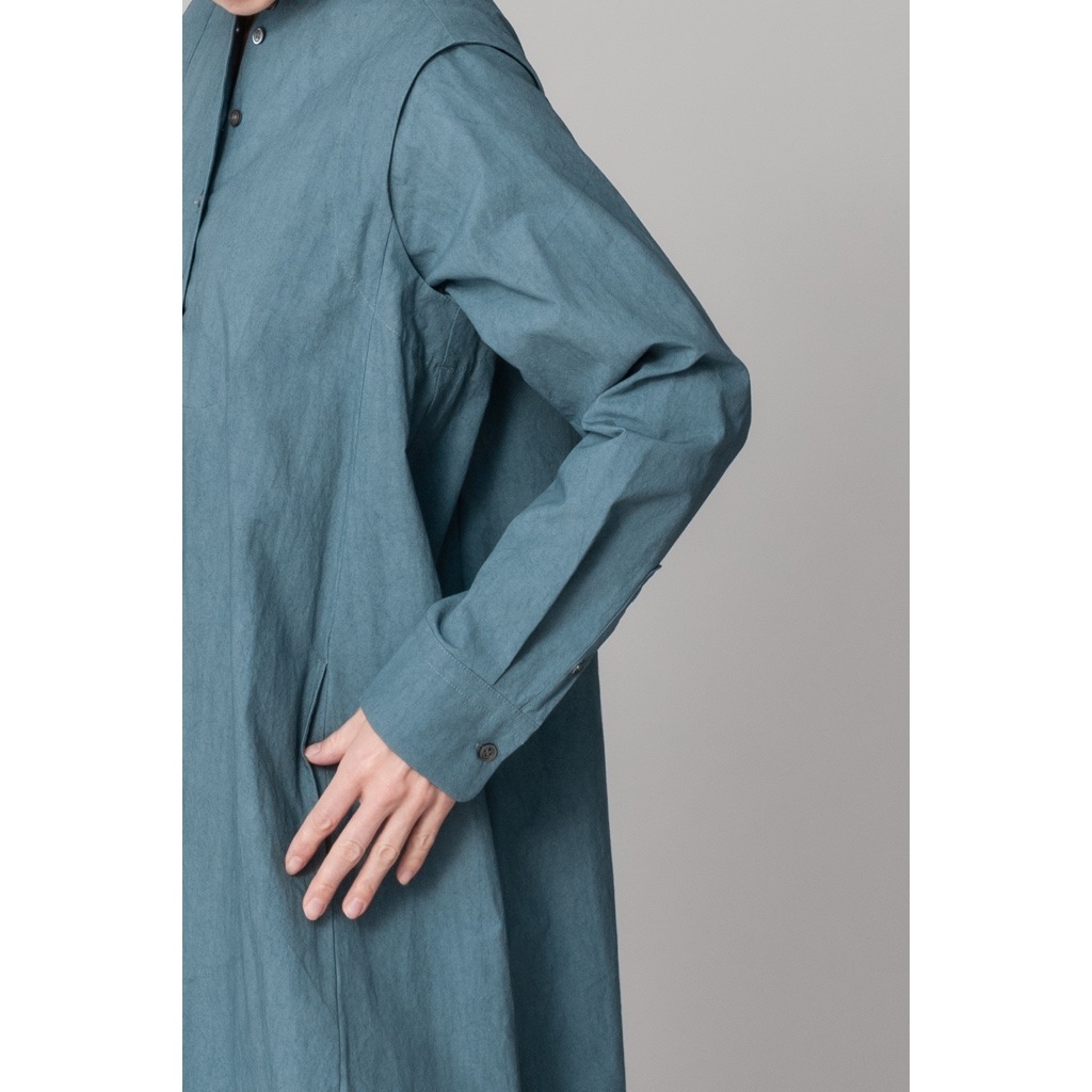 [RaPPELER] Sulfur-dyed 2-way dress_Dark green(30)