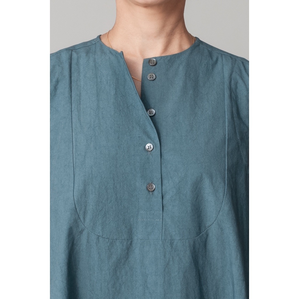 [RaPPELER] Sulfur-dyed 2-way dress_Dark green(30)