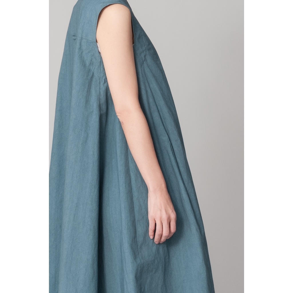 [RaPPELER] Sulfur-dyed 2-way dress_Dark green(30)