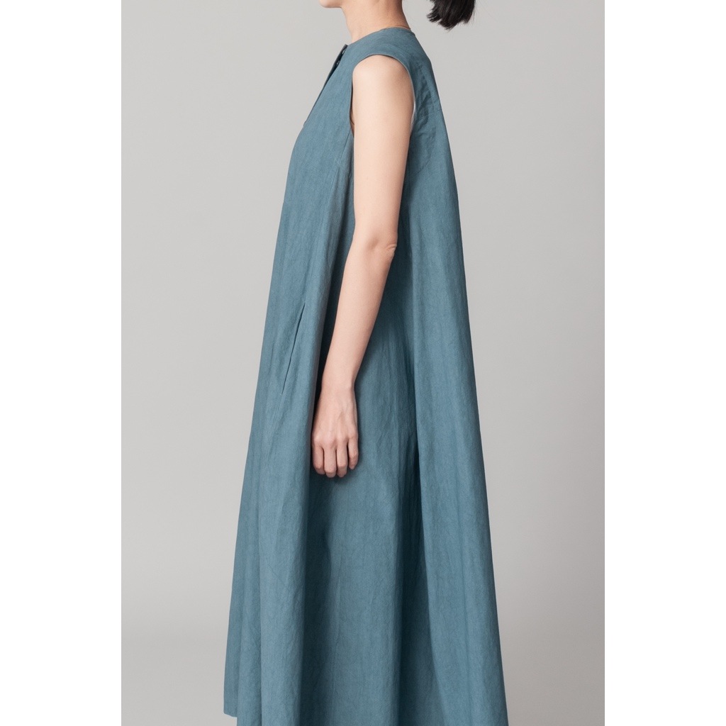 [RaPPELER] Sulfur-dyed 2-way dress_Dark green(30)