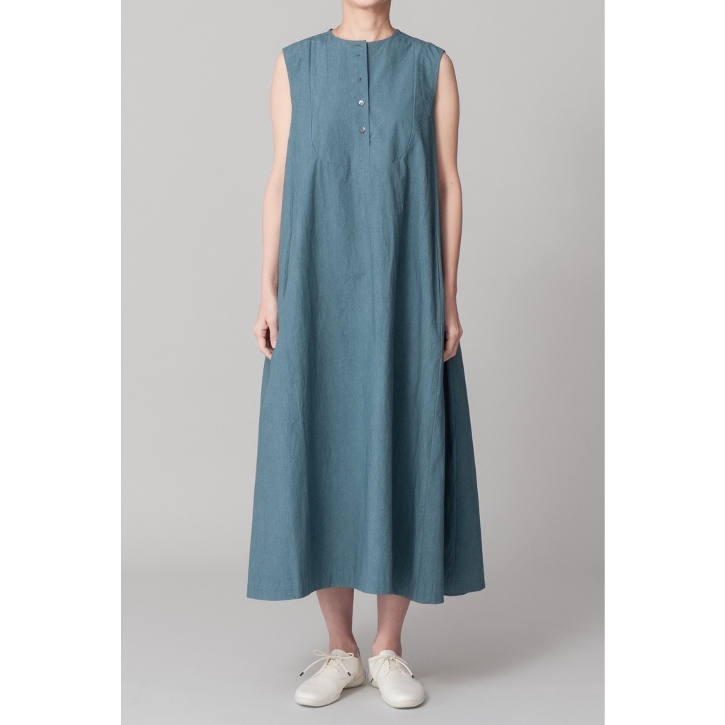 [RaPPELER] Sulfur-dyed 2-way dress_Dark green(30)