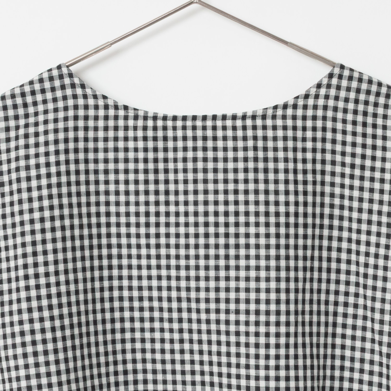 [Harriss] Hemp and cotton blend blouse_Black(80)