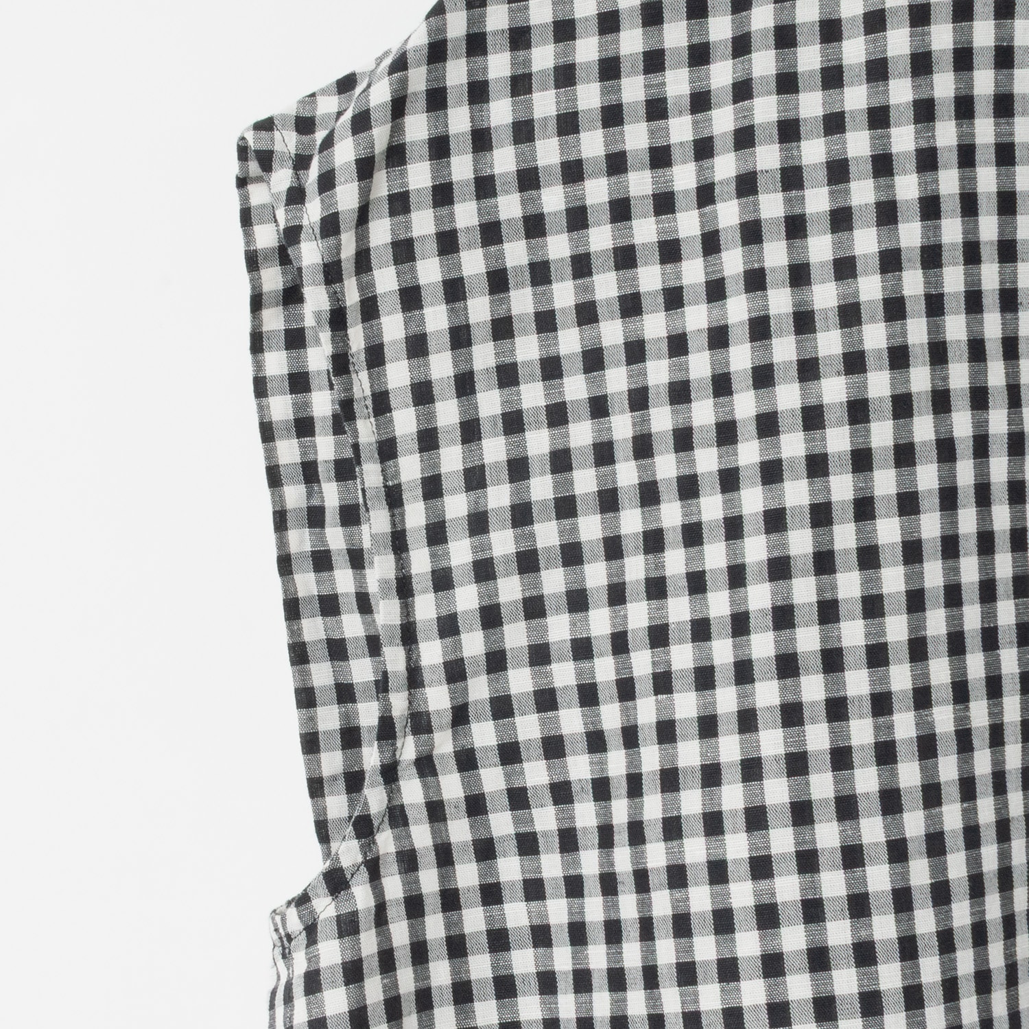 [Harriss] Hemp and cotton blend blouse_Black(80)