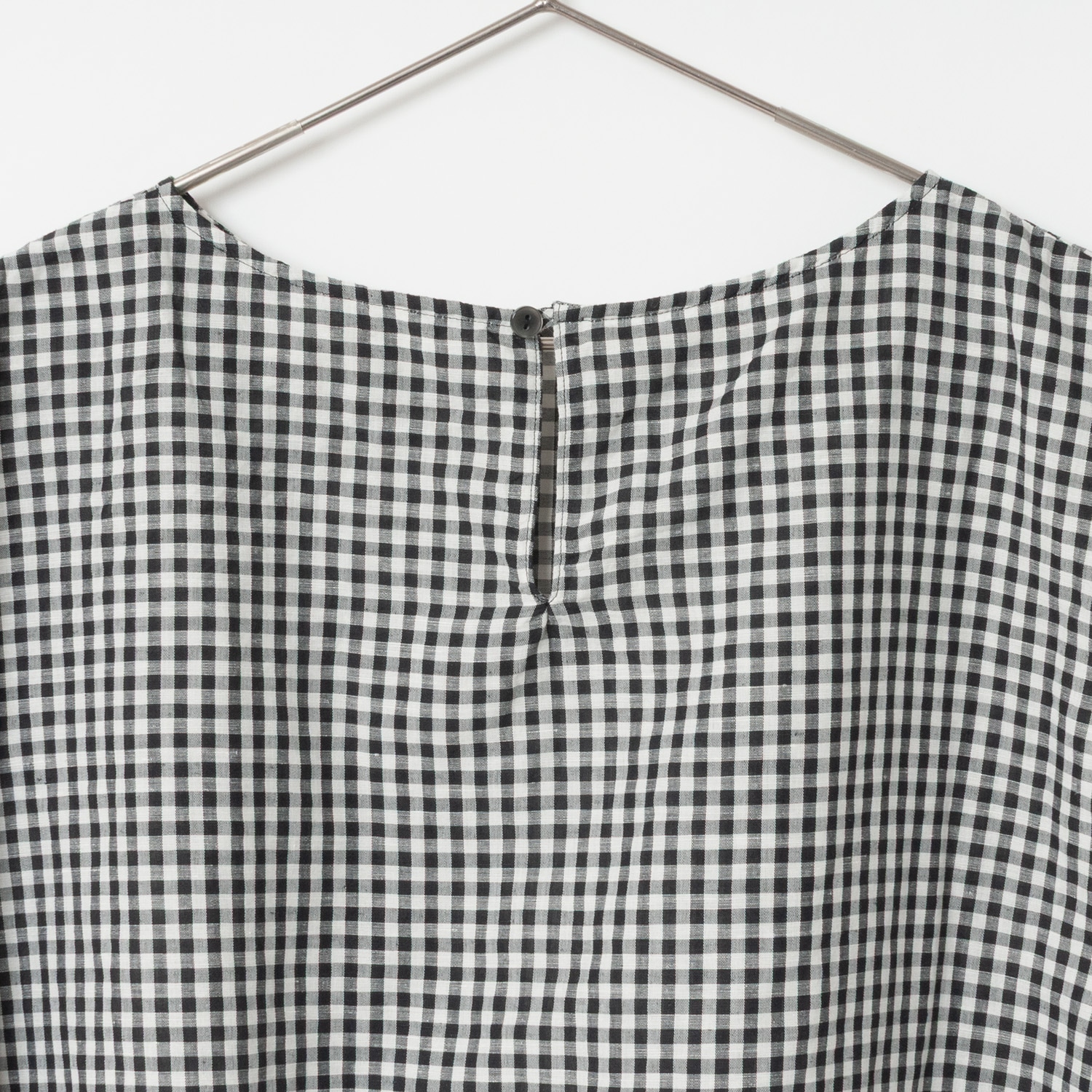 [Harriss] Hemp and cotton blend blouse_Black(80)
