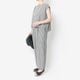 [Harriss] Hemp and cotton blend blouse_Black(80)
