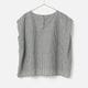 [Harriss] Hemp and cotton blend blouse_Black(80)