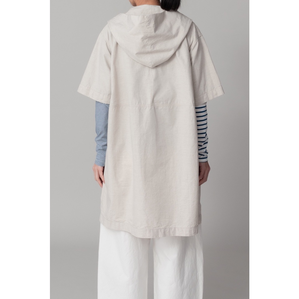 [RaPPELER] Spring coat with cocoon silhouette_Ecru(03)