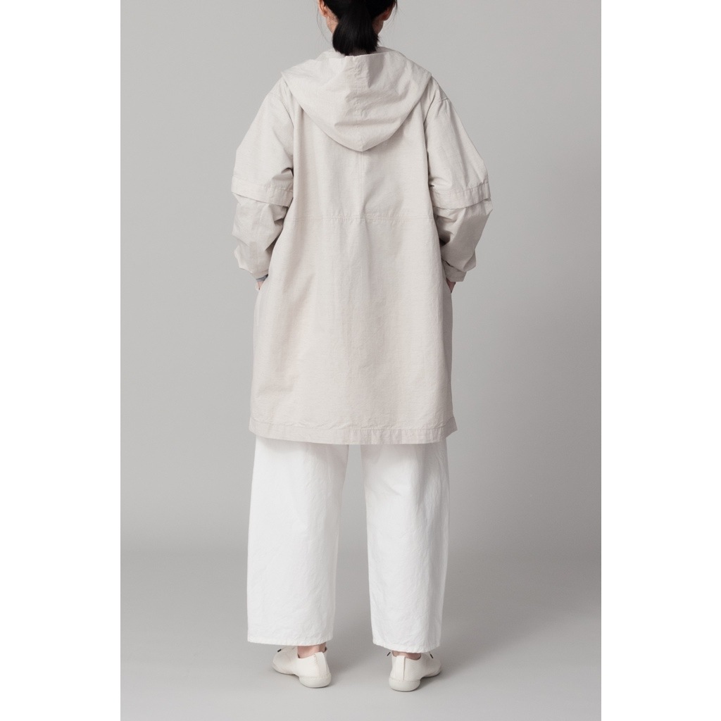 [RaPPELER] Spring coat with cocoon silhouette_Ecru(03)