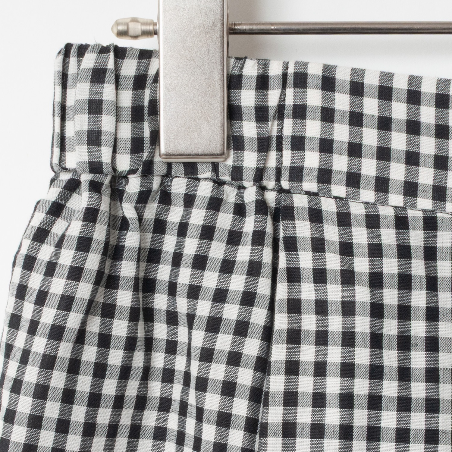 [Harriss] Hemp and cotton blend straight pants_Black(80)