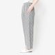 [Harriss] Hemp and cotton blend straight pants_Black(80)