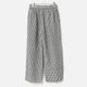 [Harriss] Hemp and cotton blend straight pants_Black(80)