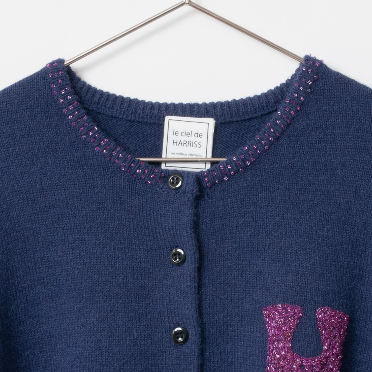 [le ciel de HARRISS] Beaded Embroidery Cardigan