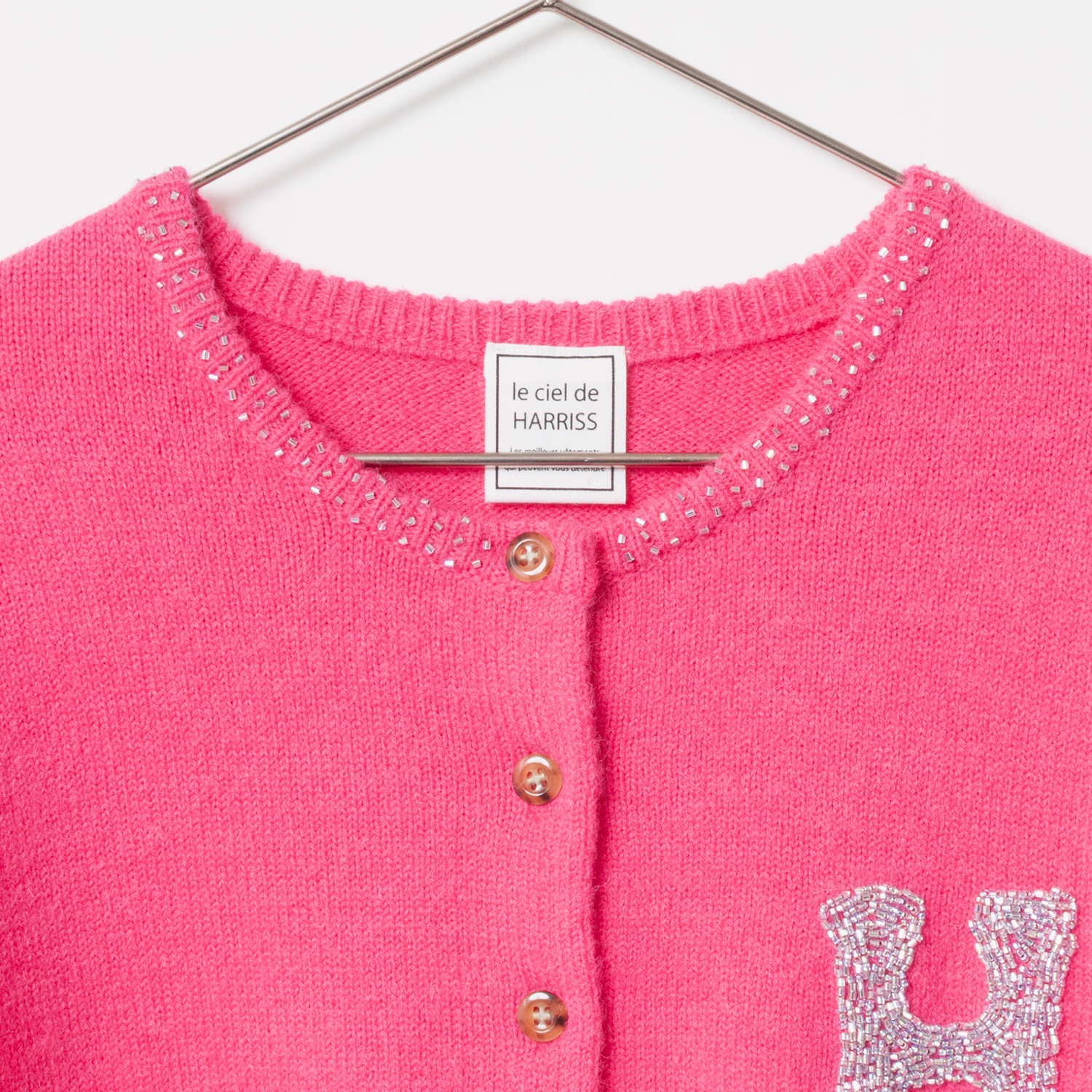 [le ciel de HARRISS] Beaded Embroidery Cardigan