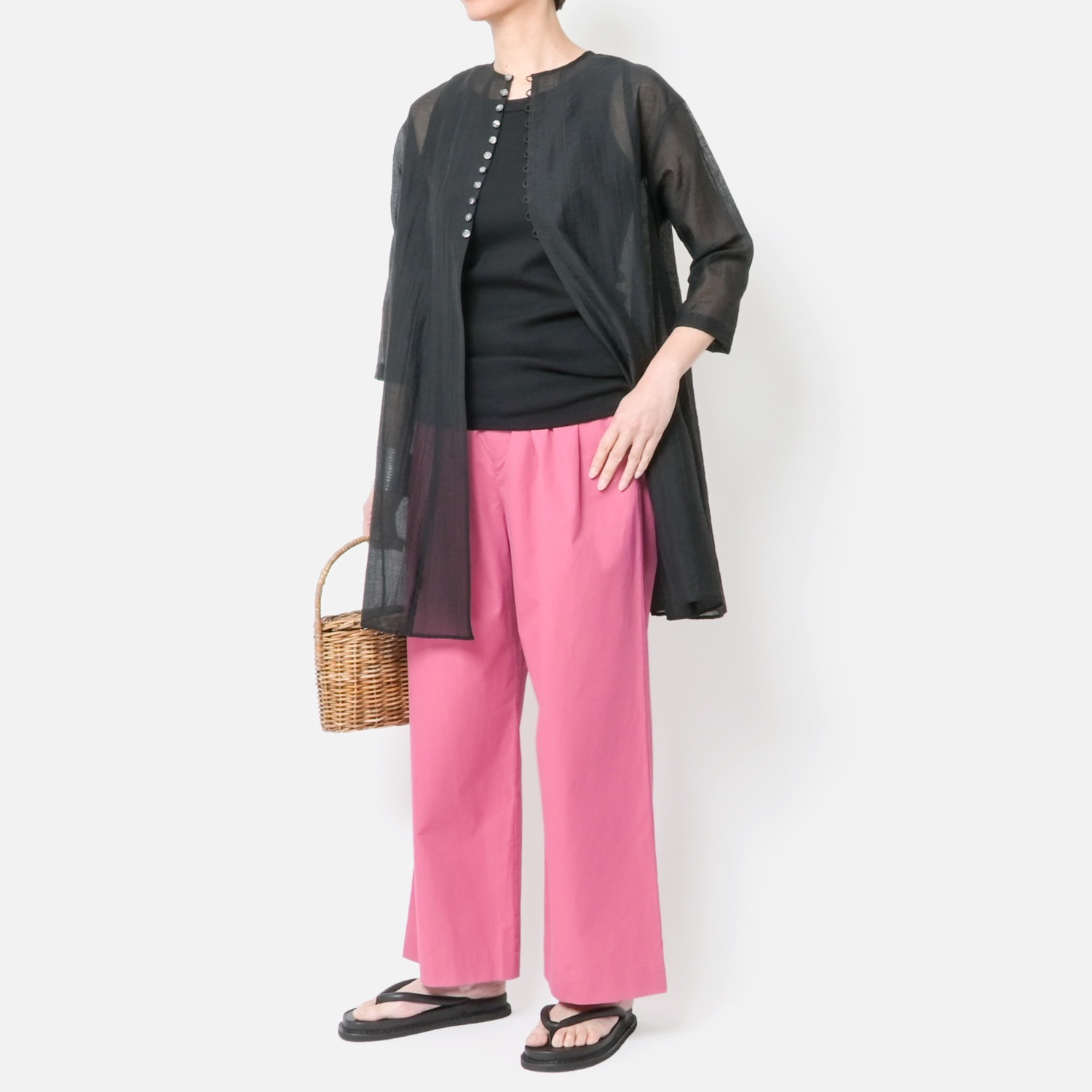 [Harriss] A-line 2-way tunic blouse