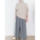 [le ciel de HARRISS] Turtleneck knit in an unusual silhouette